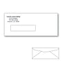 Custom Printed Window Check Envelopes, 3-5/8" x 8-5/8" White Wove, 24 lb, Standard Flap (Box of 500)
