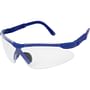 Safety Glasses, Blue, Frame, Clear Lens, Ratchet (144 Pairs per Box)