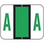 File Doctor FDAV Compatible Alpha Labels "A", Vinyl Stock, 1-1/4" X 1". Rolls of 500