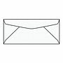 #10 Regular Business Envelopes, 4-1/8" x 9-1/2", 24# White, Diagonal Seam, Blue FDIC Inside Tint, No Window (Box of 500)