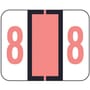 File Doctor Compatible "8" Numeric Labels, Laminated Stock, 1-1/4" x 1" Individual Numbers - Roll of 500