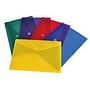 13" x 9-3/8" Velcro Flap Poly Envelopes, Letter - Purple (Pack of 6)