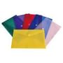 15" x 9-3/4" Velcro Flap Poly Envelopes, Legal - Clear (Pack of 6)