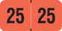 PMA Compatible "25" Yearband Labels, 1-1/2" X 3/4" - 500 per Roll