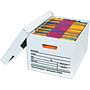 Letter/Legal Deluxe File Storage Boxes with Lids (Box of 12)