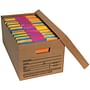 Letter Size Economy File Storage Boxes with Lids (Box of 12)