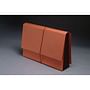 Full END TAB Expansion Wallets, Chocolate Brown Tyvek Gussets, Legal Size, 1-3/4" Expansion (Carton of 100)