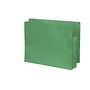 Green Full END TAB Expansion Pockets, Paper Gussets, Letter Size, 1-3/4" Expansion (Carton of 100)