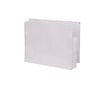 White Full END TAB Expansion Pockets, Paper Gussets, Letter Size, 1-3/4" Expansion (Carton of 100)