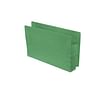 Green Full END TAB Expansion Pockets, Paper Gussets, Legal Size, 1-3/4" Expansion (Carton of 100)