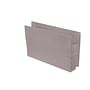 Gray Full END TAB Expansion Pockets, Paper Gussets, Legal Size, 1-3/4" Expansion (Carton of 100)