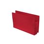 Red Full END TAB Expansion Pockets, Paper Gussets, Legal Size, 1-3/4" Expansion (Carton of 100)