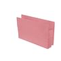 Pink Full END TAB Expansion Pockets, Paper Gussets, Legal Size, 3-1/2" Expansion (Carton of 100)