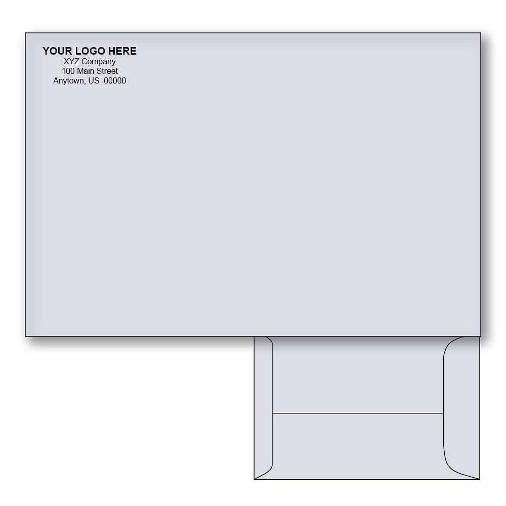 Custom Printed 6" x 9" Catalog Envelopes, Gray Wove, 28 lb, Standard