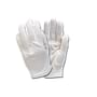 Large, Women's White Synthetic Nylon Inspector Gloves, 40 Denier (1 Dozen)