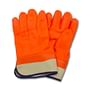 Orange PVC, Jersey Foam Lining, Safety Cuff, Rough Finish, w/ Actifresh (3 Dozen per Case)
