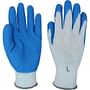 XL, Gray String Gloves, Extra Heavy Blue, Latex Coating (6 Dozen Per Case)