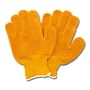 Small, Heavy Weight Orange Criss-Cross Nylon Gloves (1 Dozen)