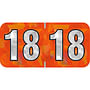 PMA Compatible "18" Yearband Labels, 1-1/2" X 3/4" - 500 per Roll