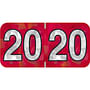 PMA Compatible "20" Yearband Labels, 1-1/2" X 3/4" - 500 per Roll