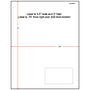 3-1/2" x 2" (3.5" x 2") Integrated Laser Label Form Sheets, 1 Label Right (Carton of 1500)