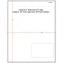 4" x 2-1/2" (4" x 2.5") Integrated Laser Label Form Sheets, 1 Label Right (Carton of 1500)