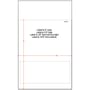 8" x 3-1/2" (8" x 3.5") Integrated Laser Label Form Legal Size Sheets, 1 Label (7500 Forms)