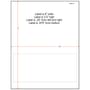 8" x 3-1/2" (8" x 3.5") Integrated Laser Label Form Sheets, 1 Label (Carton of 1500)