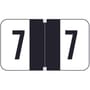 Jeter 0300 Compatible Numeric "7" Labels, Laminated Stock, 1-5/8" x 15/16" Individual Numbers - Roll of 500