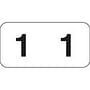 Jeter Compatible Numeric "1" Labels, Polylaminated Stock, 3/4" X 1-1/2" Individual Numbers - Roll of 500