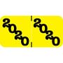 Jeter Proprietary Compatible "2020" Yearband Labels, 1-1/2" X 3/4" - 500 per Roll