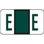 Jeter Compatible "E" Labels, Polylaminated Stock, 15/16 " X 1-5/8" Individual Letters - Roll of 500