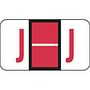 Jeter Compatible "J" Labels, Polylaminated Stock, 15/16 " X 1-5/8" Individual Letters - Roll of 500
