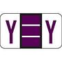 Jeter Compatible "Y" Labels, Polylaminated Stock, 15/16 " X 1-5/8" Individual Letters - Roll of 500