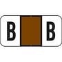 Jeter Compatible "B" Labels, Polylaminated Stock, 3/4 " X 1-1/2" Individual Letters - Roll of 500
