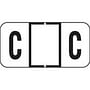 Jeter Compatible "C" Labels, Polylaminated Stock, 3/4 " X 1-1/2" Individual Letters - Roll of 500