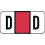 Jeter Compatible "D" Labels, Polylaminated Stock, 3/4 " X 1-1/2" Individual Letters - Roll of 500