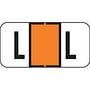 Jeter Compatible "L" Labels, Polylaminated Stock, 3/4 " X 1-1/2" Individual Letters - Roll of 500