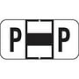 Jeter Compatible "P" Labels, Polylaminated Stock, 3/4 " X 1-1/2" Individual Letters - Roll of 500