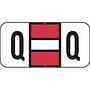 Jeter Compatible "Q" Labels, Polylaminated Stock, 3/4 " X 1-1/2" Individual Letters - Roll of 500