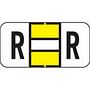 Jeter Compatible "R" Labels, Polylaminated Stock, 3/4 " X 1-1/2" Individual Letters - Roll of 500