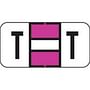 Jeter Compatible "T" Labels, Polylaminated Stock, 3/4 " X 1-1/2" Individual Letters - Roll of 500