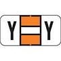 Jeter Compatible "Y" Labels, Polylaminated Stock, 3/4 " X 1-1/2" Individual Letters - Roll of 500
