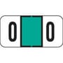 Jeter Compatible Numeric "0" Labels, Polylaminated Stock, 3/4" X 1-1/2" Individual Numbers - Roll of 500