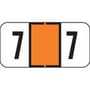 Jeter Compatible Numeric "7" Labels, Polylaminated Stock, 3/4" X 1-1/2" Individual Numbers - Roll of 500