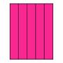 Laser Label Sheet, 8-1/2" x 11" Laser Finish, Fluorescent Pink Flat Sheet and Pre-Die Cut Labels (Box of 100)