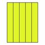 Laser Label Sheet, 8-1/2" x 11" Laser Finish, Fluorescent Chartreuse Flat Sheet and Pre-Die Cut Labels (Box of 100)