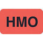Insurance Labels, HMO - Fl Red, 1-1/2" X 7/8" (Roll of 250)