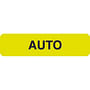 Insurance Labels, AUTO - Fluorescent Chartreuse, 1-1/4" X 5/16" (Roll of 500)