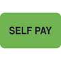 Insurance Labels, SELF PAY - Fl Green, 1-1/2" X 7/8" (Roll of 250)